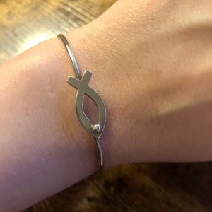 James Avery Ichthus Hook-On Bracelet (RETIRED)